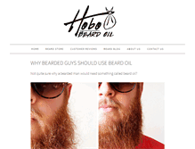 Tablet Screenshot of hobobeardoil.com